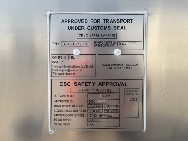 Contenedor refrigerado High Cube de 20 pies