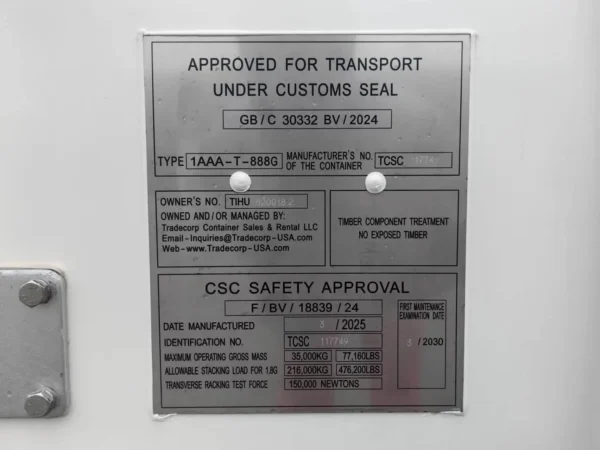 Contenedor refrigerado de 40 pies High Cube