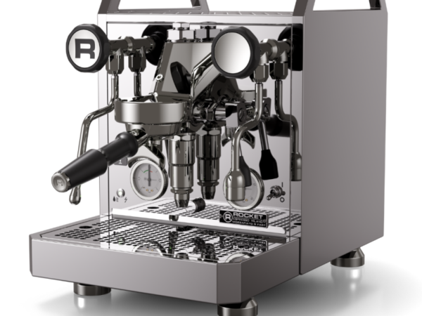 Cafetera espresso profesional Rocket Mozzafiato R Fast acabado cromo brillante de acero inoxidable